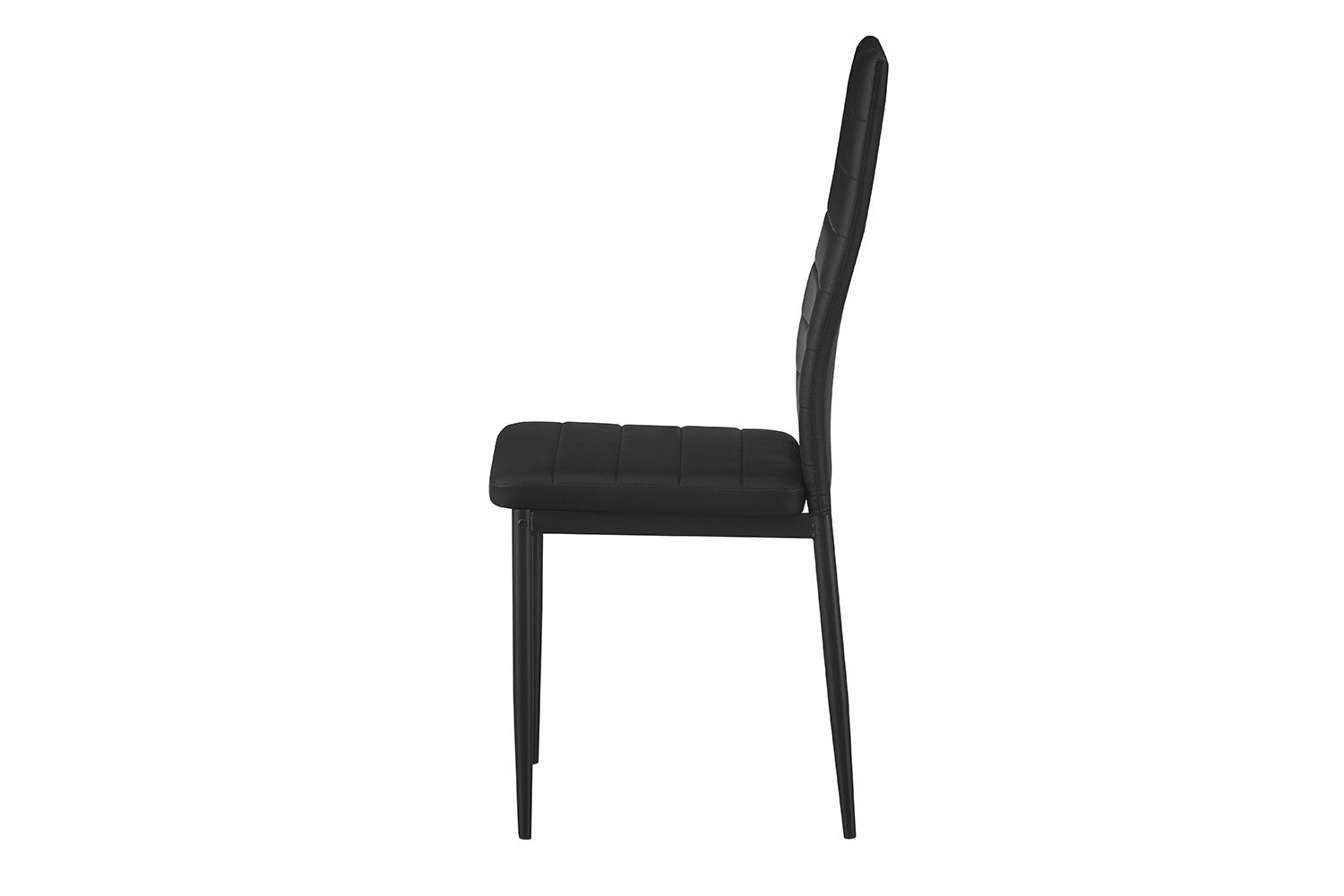 Set van 4 stoelen orvian PU Zwart