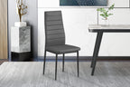 Set van 4 stoelen orvian PU Grijs