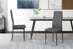 Set van 4 stoelen orvian PU Grijs