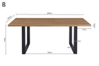 Tafel don 180 cm Decor Oude Eik