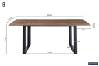 Tafel don 200 cm Decor Mango