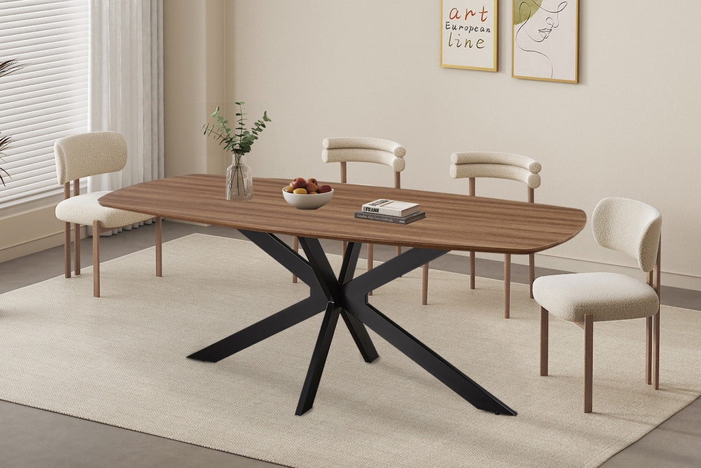 Tafel tanto 200 cm Deens Ovaal Decor Oude Eik