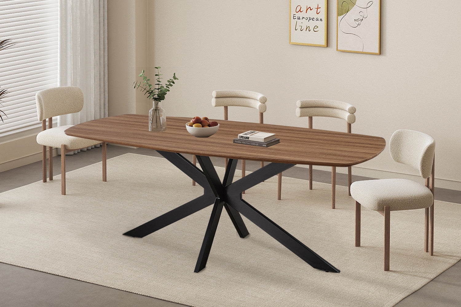 Tafel tanto 200 cm Deens Ovaal Decor Oude Eik