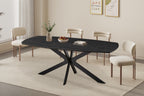 Tafel tanto 200 cm Deens Ovaal Decor Donkerbruin