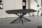 Tafel tanto 200 cm Deens Ovaal Decor Donkerbruin