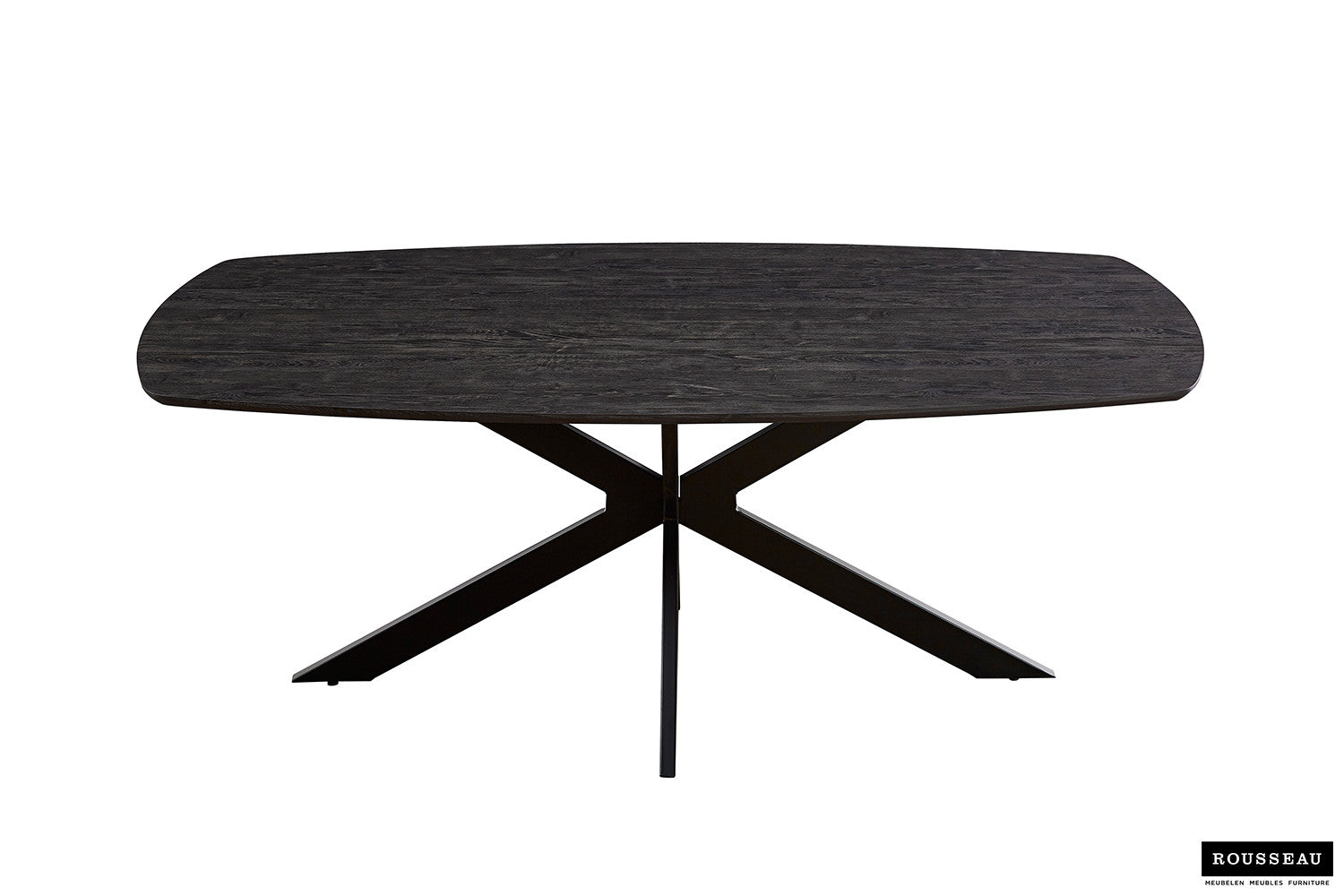 Tafel tanto 200 cm Deens Ovaal Decor Donkerbruin
