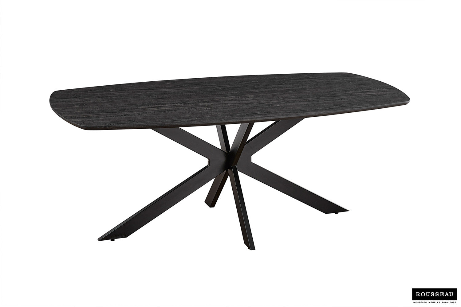 Tafel tanto 200 cm Deens Ovaal Decor Donkerbruin