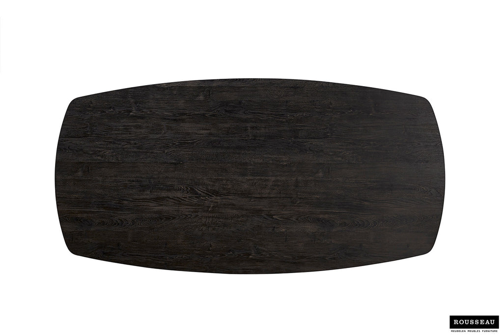 Tafel tanto 200 cm Deens Ovaal Decor Donkerbruin