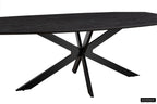 Tafel tanto 200 cm Deens Ovaal Decor Donkerbruin