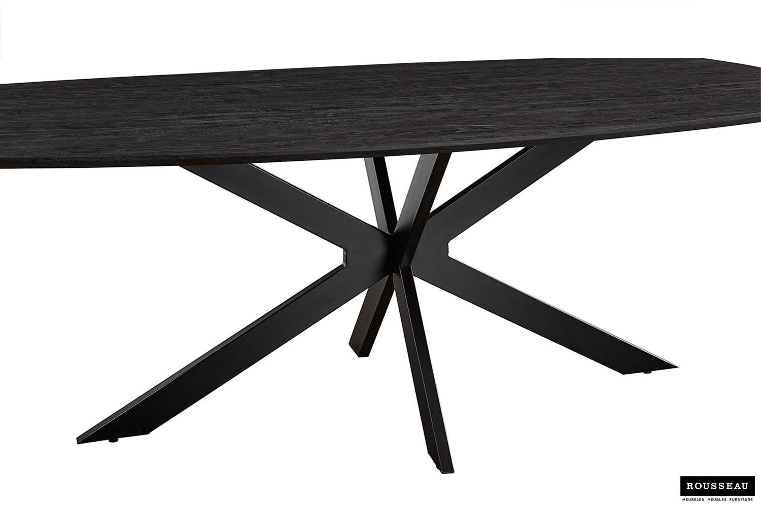 Tafel tanto 200 cm Deens Ovaal Decor Donkerbruin