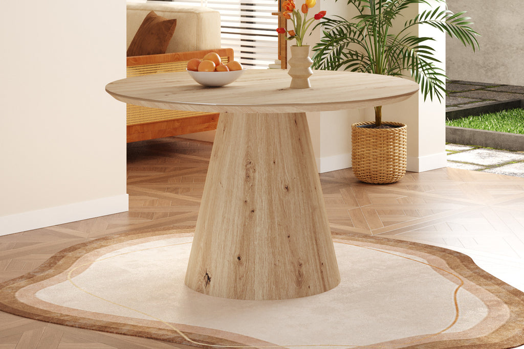 Tafel lune 120 cm Rond Decor Oude eik