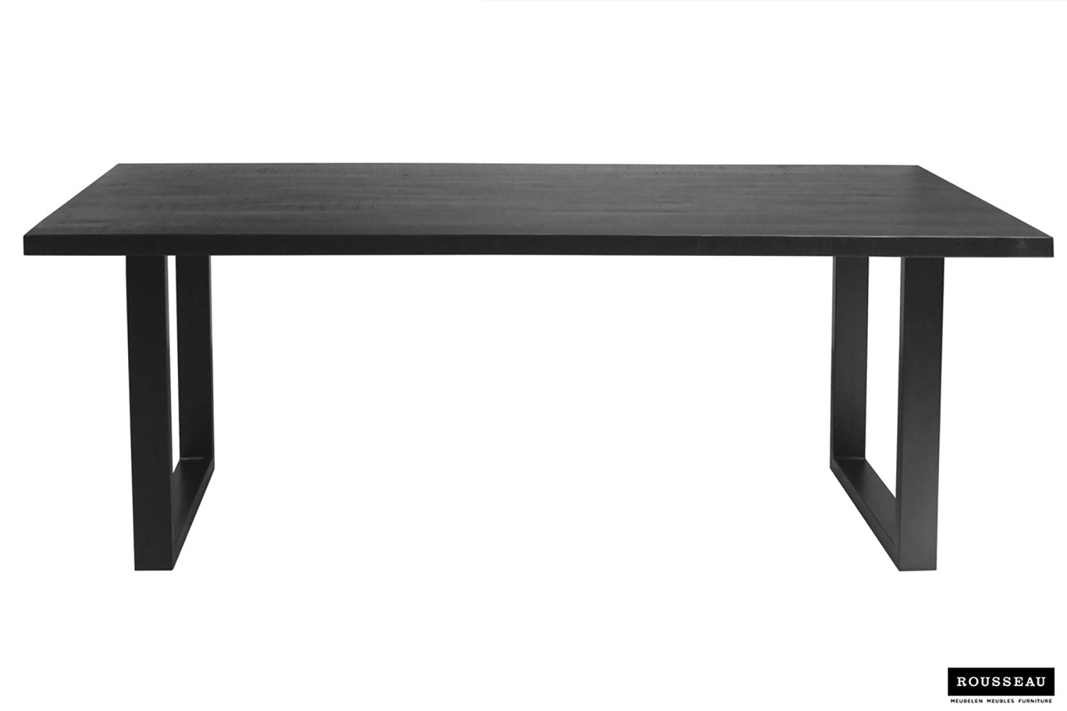 Tafel panella 200 cm Rechthoekig Mango hout zwart