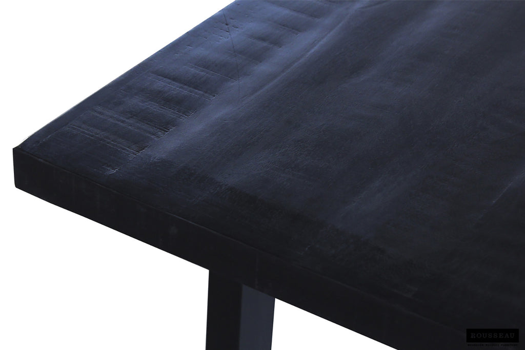 Tafel panella 200 cm Rechthoekig Mango hout zwart