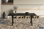 Tafel 'Elena' 200 cm Rechthoekig Mango hout zwart
