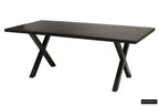 Tafel 'Elena' 200 cm Rechthoekig Mango hout zwart