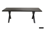 Tafel 'Elena' 200 cm Rechthoekig Mango hout zwart