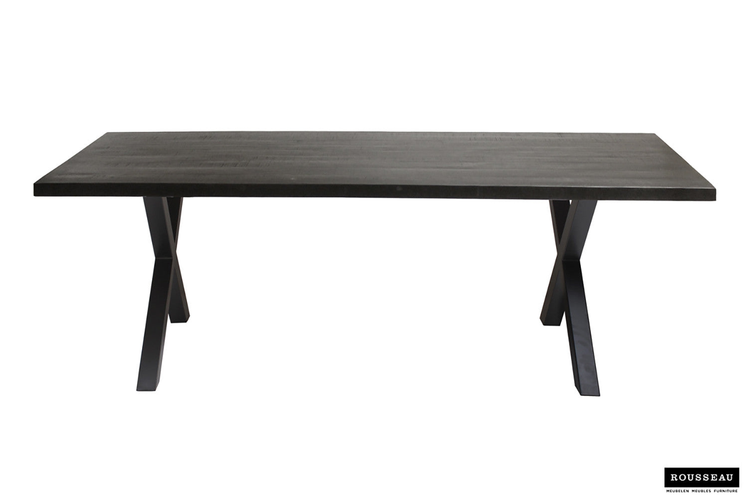 Tafel 'Elena' 200 cm Rechthoekig Mango hout zwart