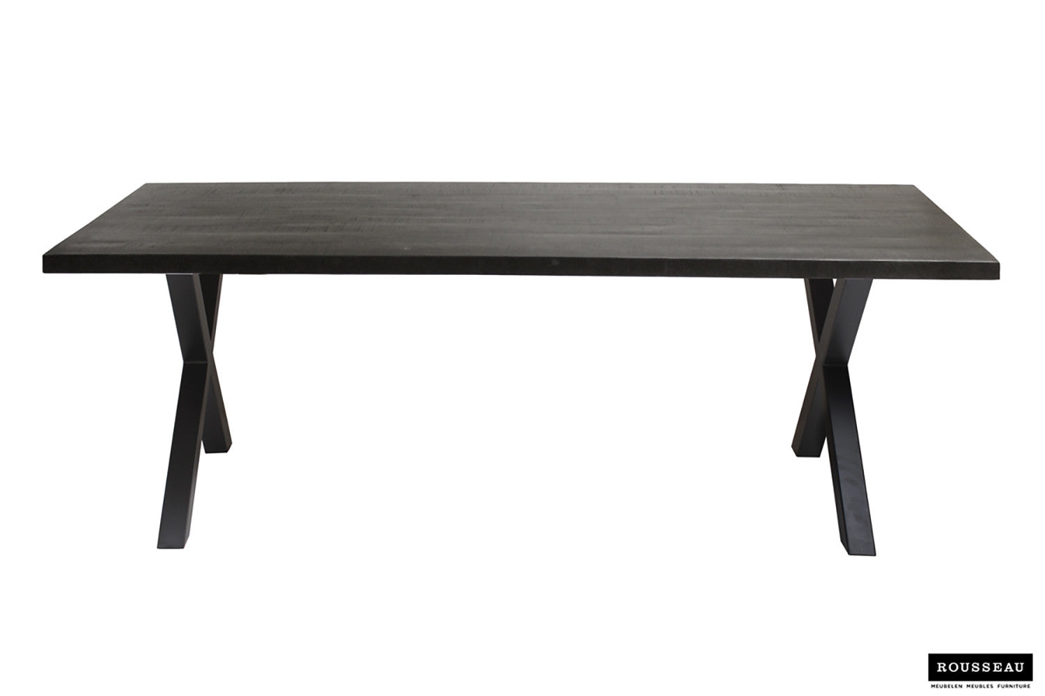 Tafel 'Elena' 200 cm Rechthoekig Mango hout zwart