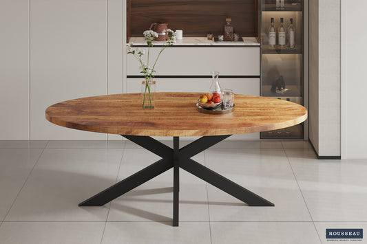 Tafel fract 200 cm Ovaal Mango hout
