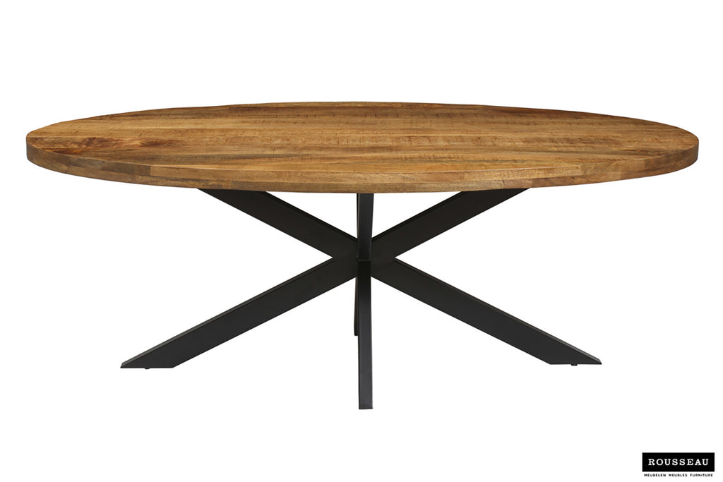 Tafel fract 200 cm Ovaal Mango hout