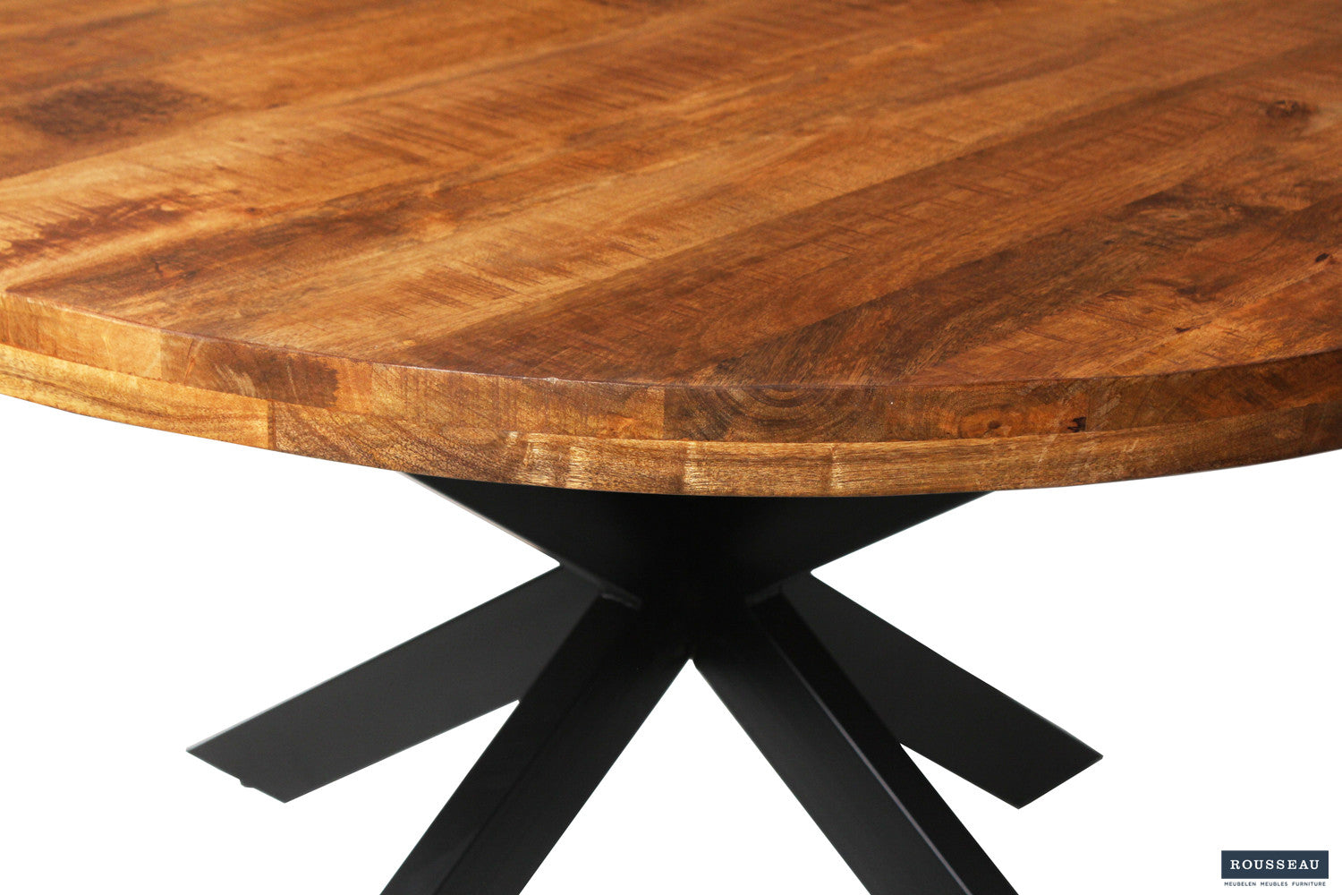 Tafel silk 130 cm Rond Mango hout