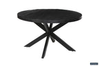 Tafel silk 130 cm Rond Mango hout Zwart