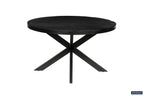 Tafel silk 130 cm Rond Mango hout Zwart