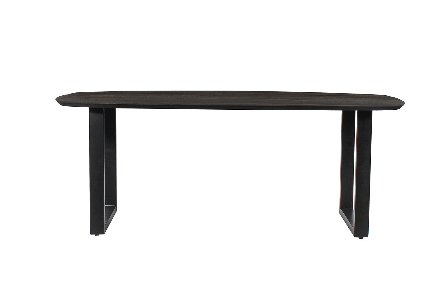 Tafel pacific 200 cm U-Poot Ovaal Mango hout Zwart