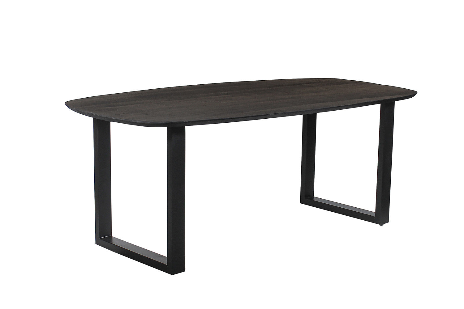 Tafel pacific 200 cm U-Poot Ovaal Mango hout Zwart