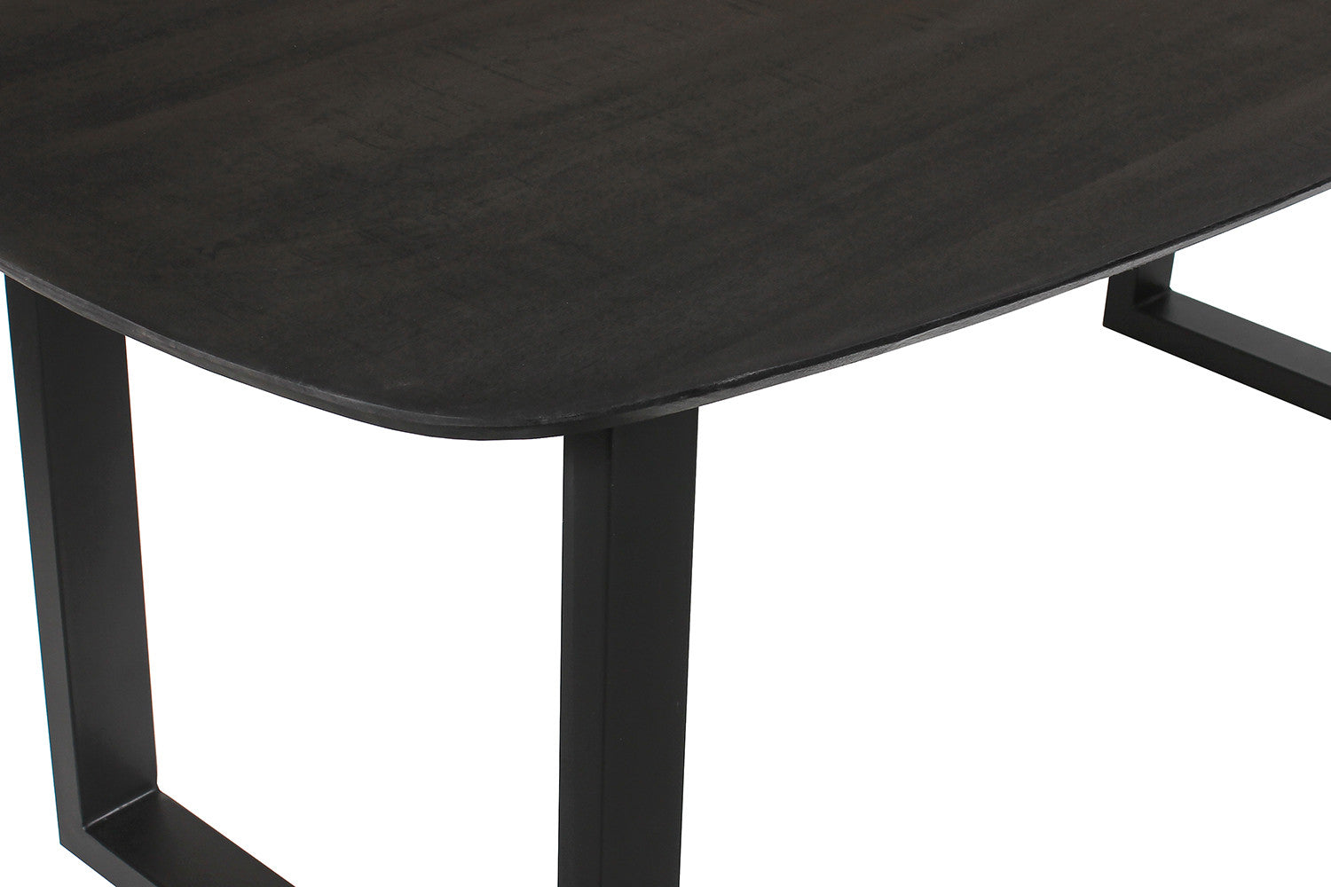 Tafel pacific 200 cm U-Poot Ovaal Mango hout Zwart