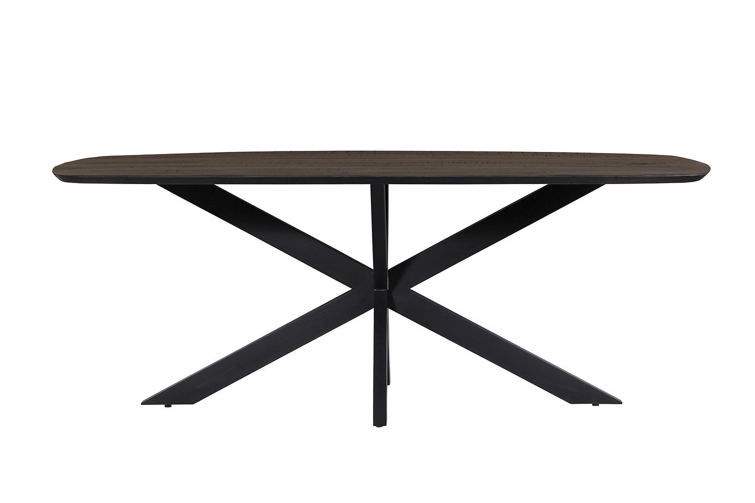 Tafel pacific 200 cm Spider-poot Ovaal Mango hout Zwart