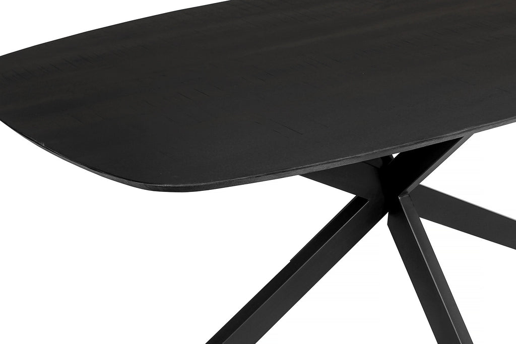 Tafel pacific 200 cm Spider-poot Ovaal Mango hout Zwart