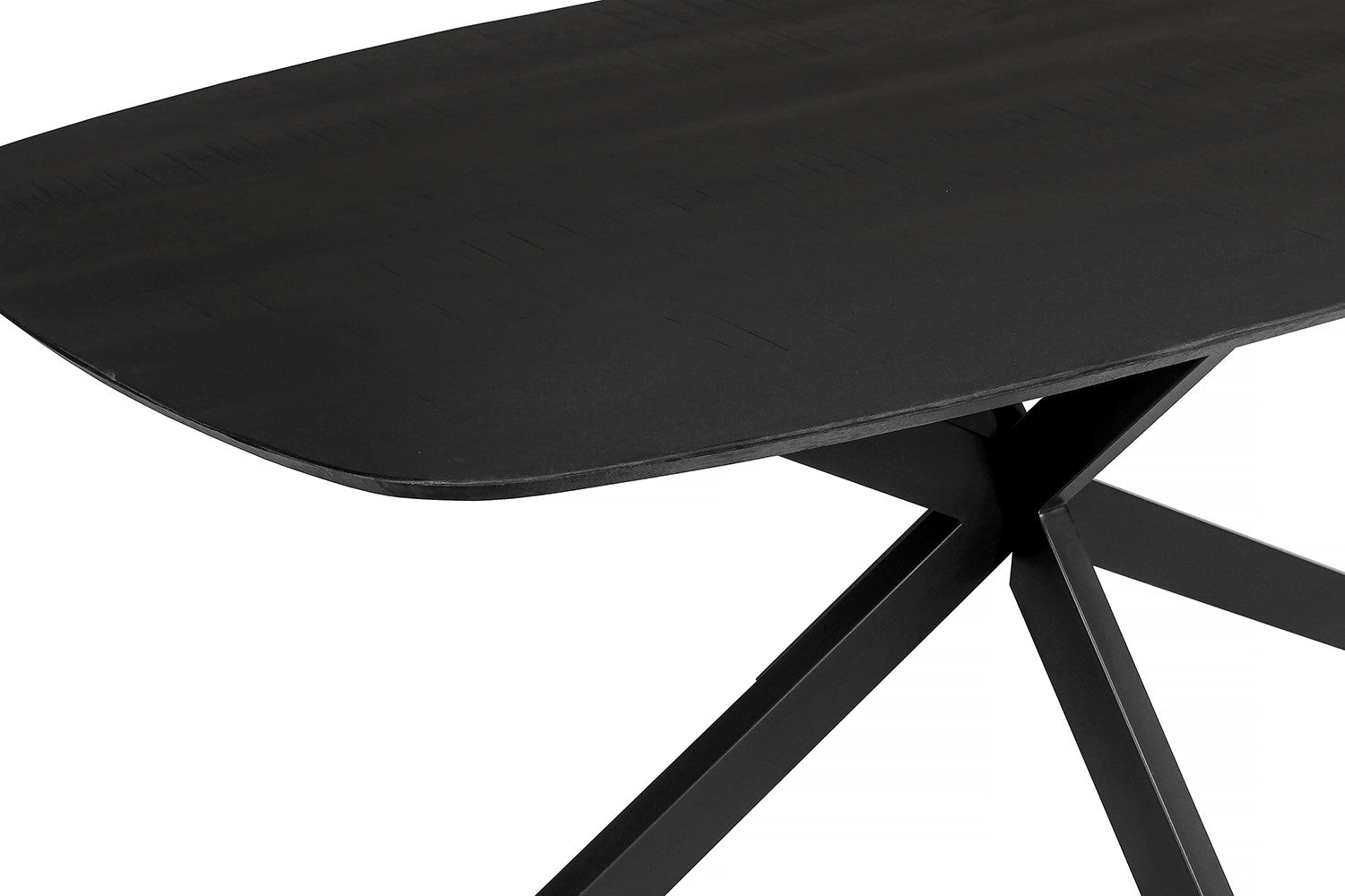 Tafel pacific 200 cm Spider-poot Ovaal Mango hout Zwart