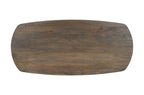 Tafel virtuo 220x100 cm Deens Ovaal U-Poot Mango hout Tabaco