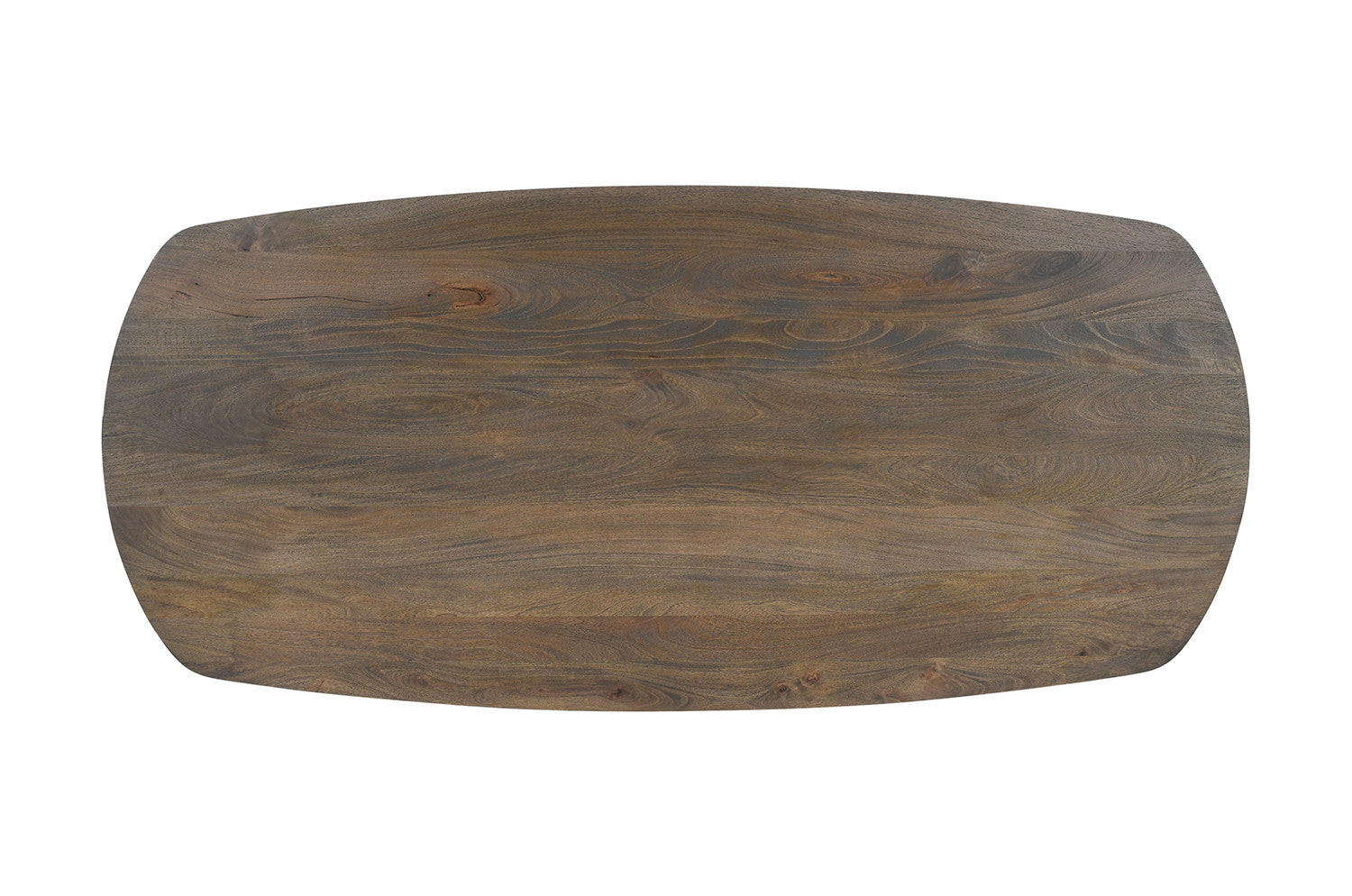 Tafel virtuo 220x100 cm Deens Ovaal U-Poot Mango hout Tabaco