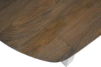 Tafel virtuo 220x100 cm Deens Ovaal U-Poot Mango hout Tabaco
