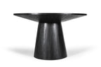 Tafel virtuo 130 cm Rond Mango hout Zwart