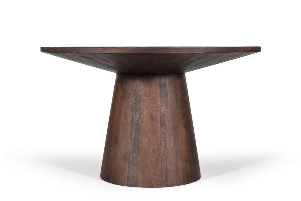 Tafel virtuo 130 cm Rond Mango hout Bruin