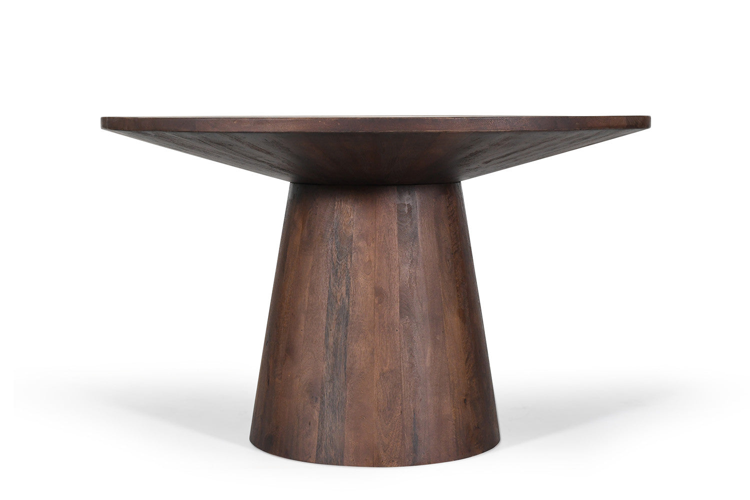 Tafel virtuo 130 cm Rond Mango hout Bruin
