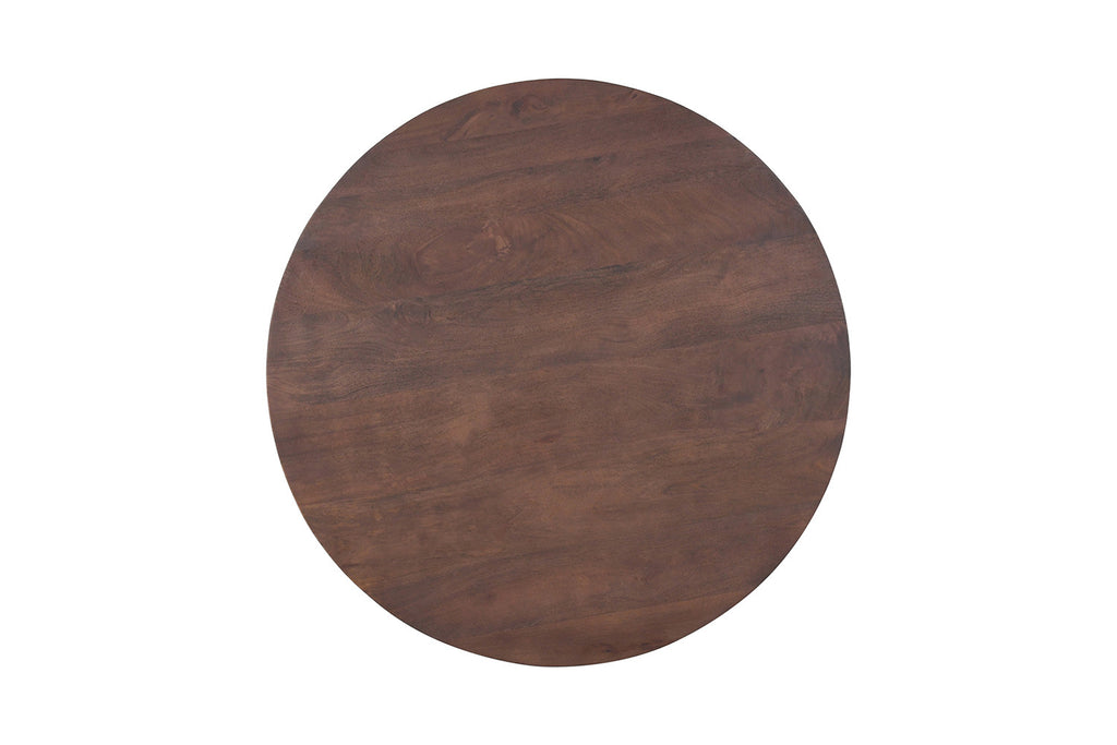 Tafel virtuo 130 cm Rond Mango hout Bruin