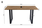 Countertafel contour 180 cm Decor Oude Eik - H 93 cm