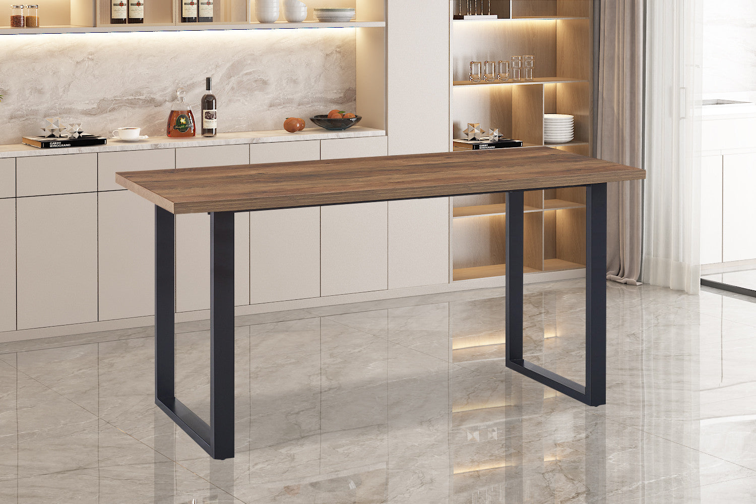 Countertafel contour 180 cm Decor Mango - H 93 cm