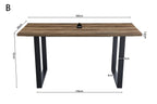 Countertafel contour 180 cm Decor Mango - H 93 cm