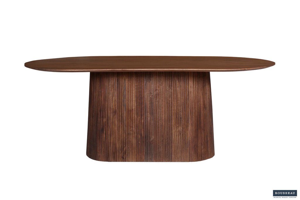 Tafel arc 200 cm Ovaal Mango hout Lichtbruin
