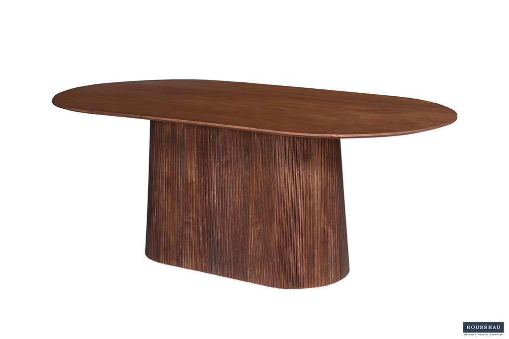 Tafel arc 200 cm Ovaal Mango hout Lichtbruin
