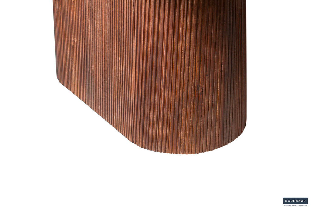 Tafel arc 230 cm Ovaal Mango hout Lichtbruin