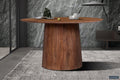 Tafel arc 130 cm Rond Mango hout Lichtbruin