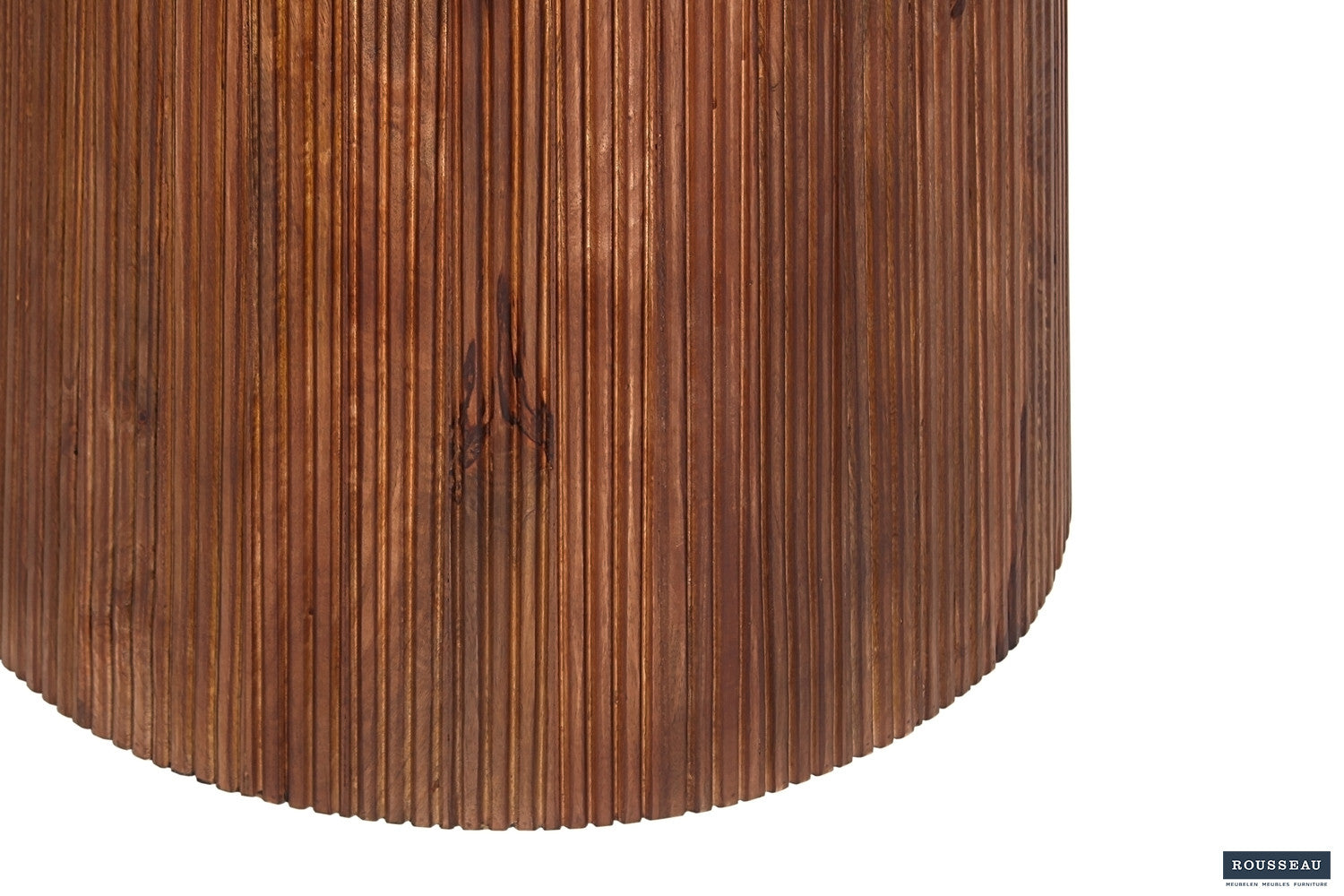 Tafel arc 130 cm Rond Mango hout Lichtbruin