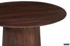 Tafel arc 130 cm Rond Mango hout Donkerbruin