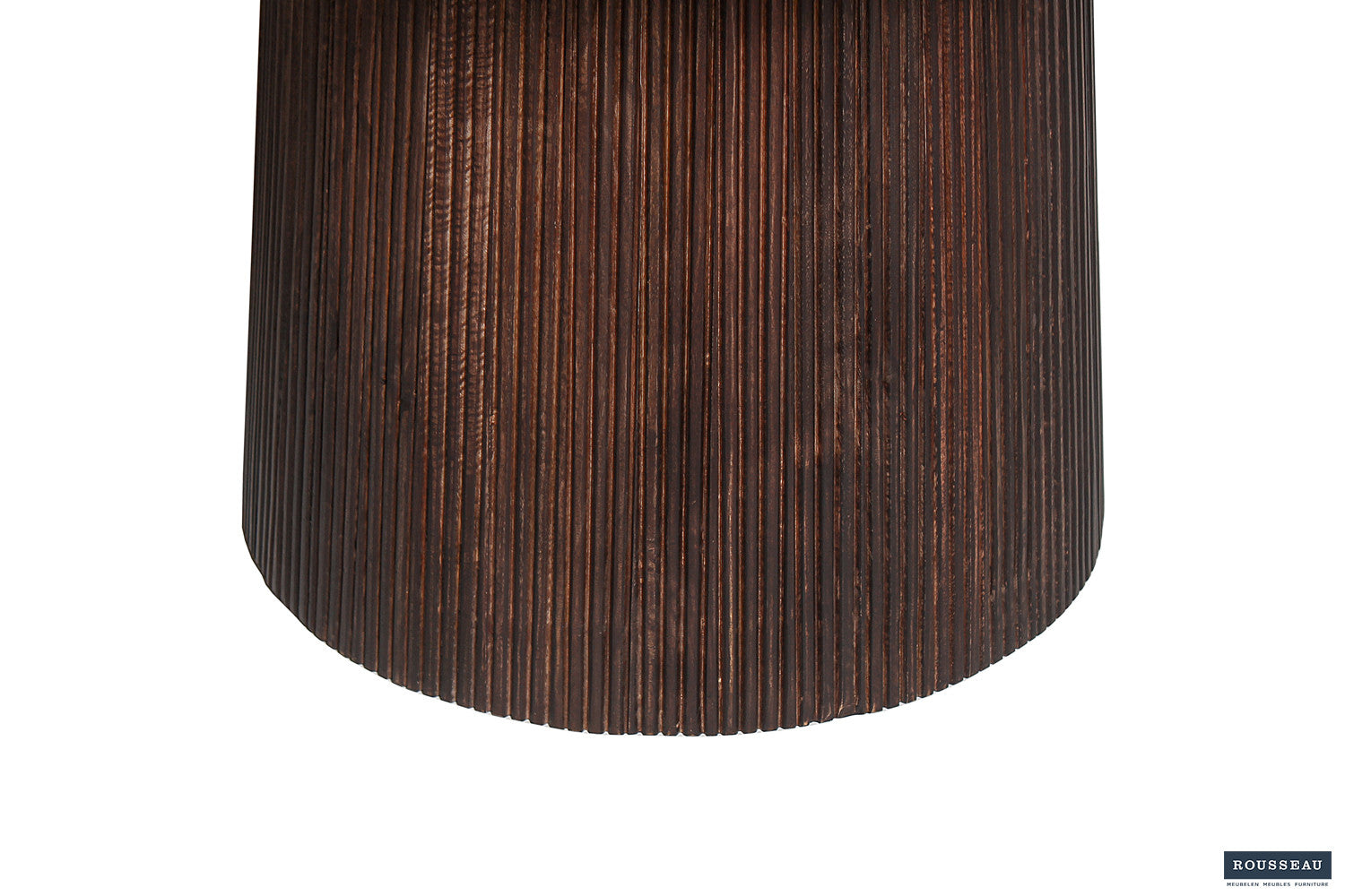 Tafel arc 130 cm Rond Mango hout Donkerbruin
